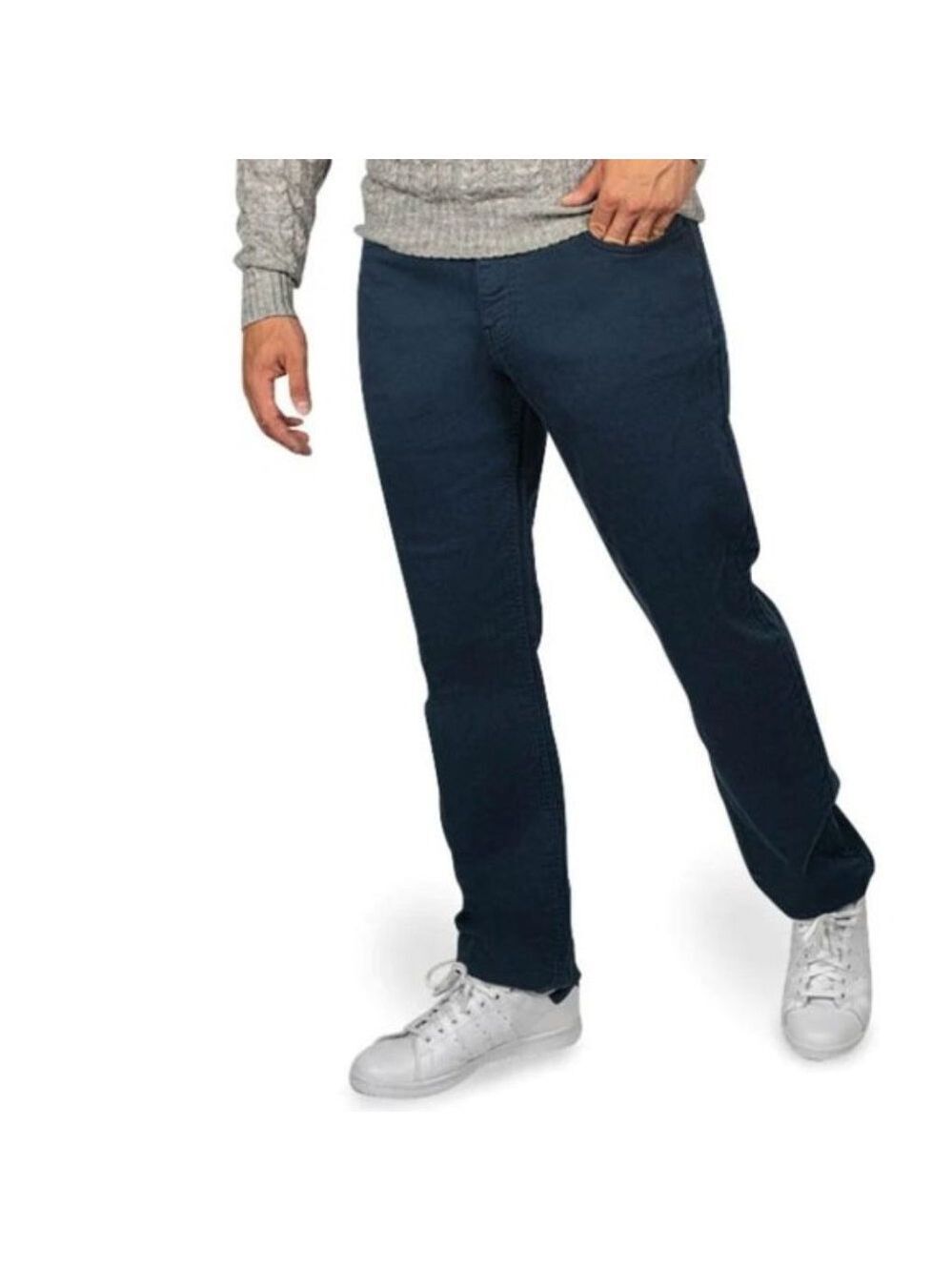Jachs New York Men's Straight Fit Mid-Rise 5 Pocket Traveler Pant